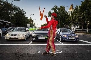 Malabarismos callejeros